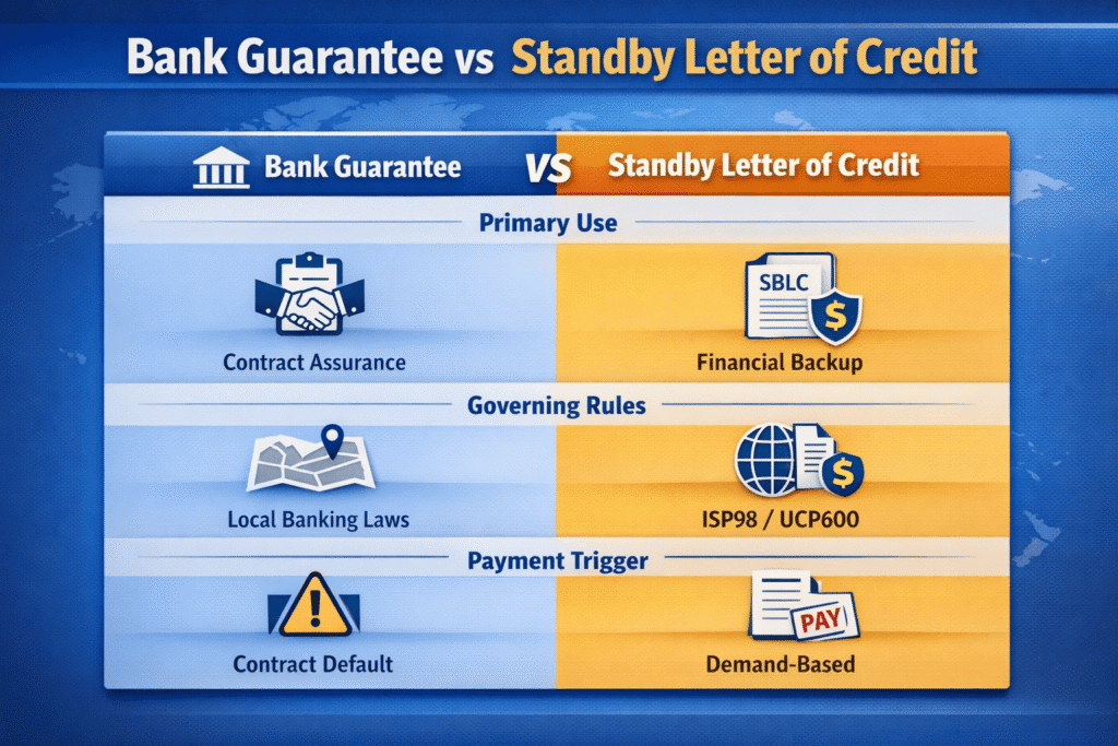 Bank Guarantees vs Standby Letters of Credit